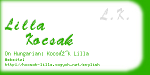 lilla kocsak business card